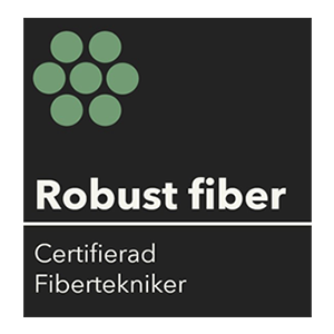 IC Gruppen Certifiering Robust Fiber Certifierad Fibertekniker Connection El